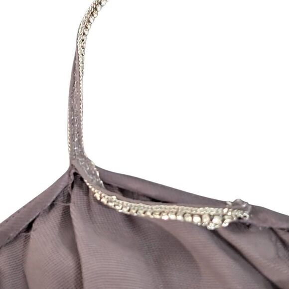 Stella McCartney M 40 Brown Slip Dress Crystal NWD Y2K does 20s VTG Gatsby $1295 - Picture 15 of 15